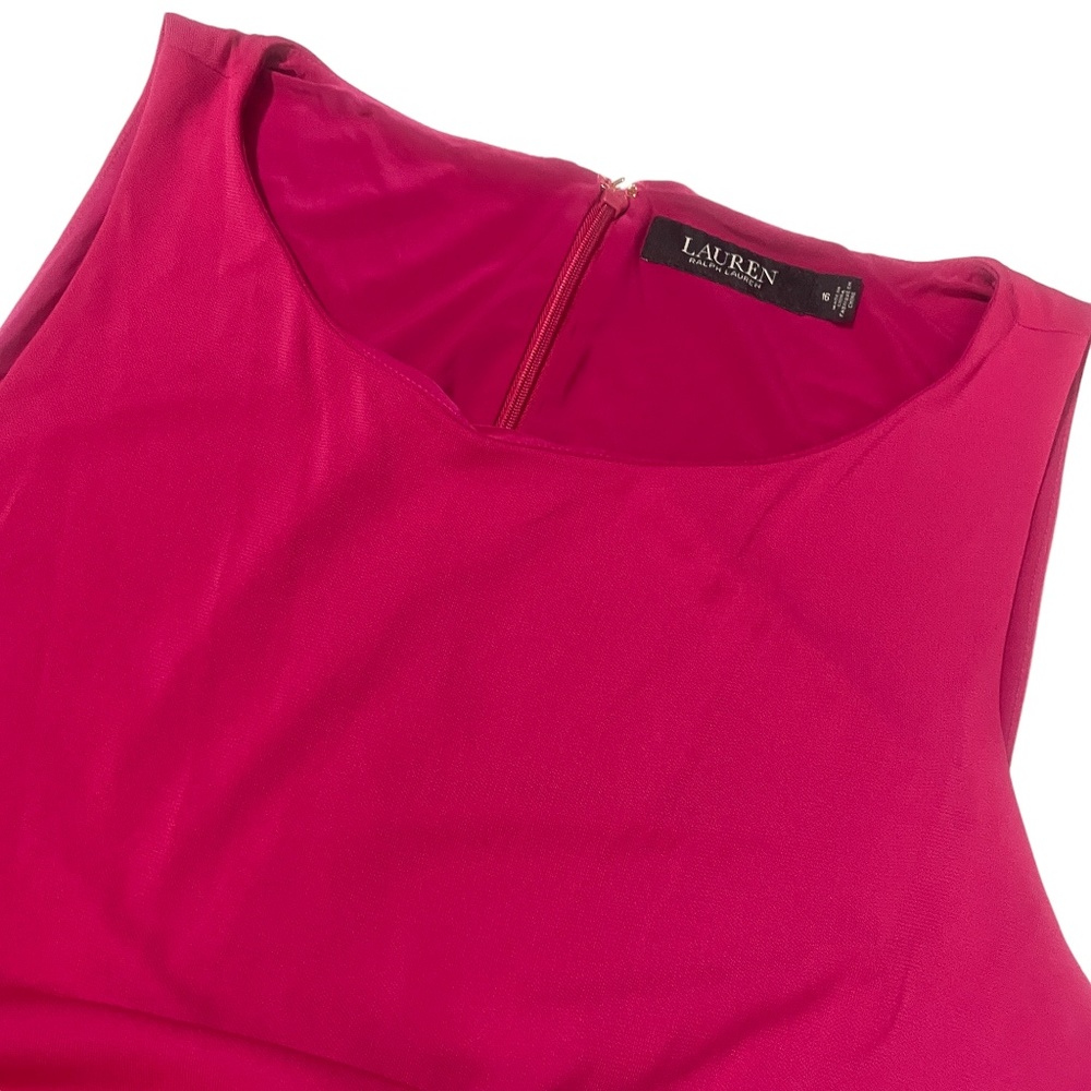 Lauren‎ Ralph Lauren Black Label Pink Jumpsuit 16 Polyester Holiday